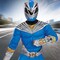 Kids Blue Ranger Costume Cosmic Fury Power Rangers Muscle Jumpsuit with Mask Large 10-12